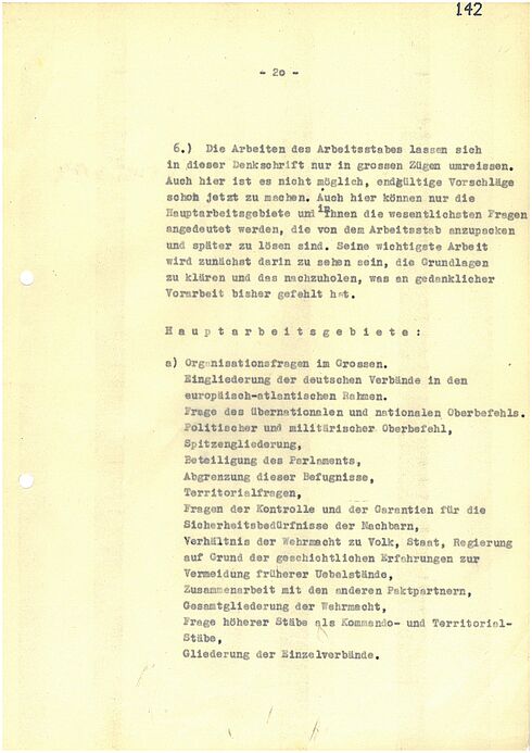 Maschinengeschriebenes Dokument