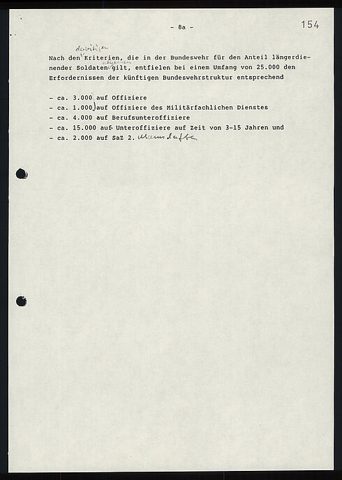 Maschinenschriftliches Dokument