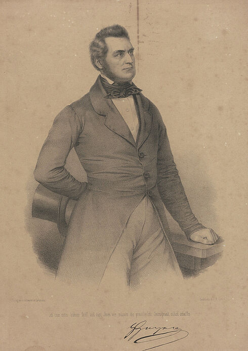 Porträt von Heinrich v. Gagern, Parlamentspräsident der Frankfurter Nationalversammlung