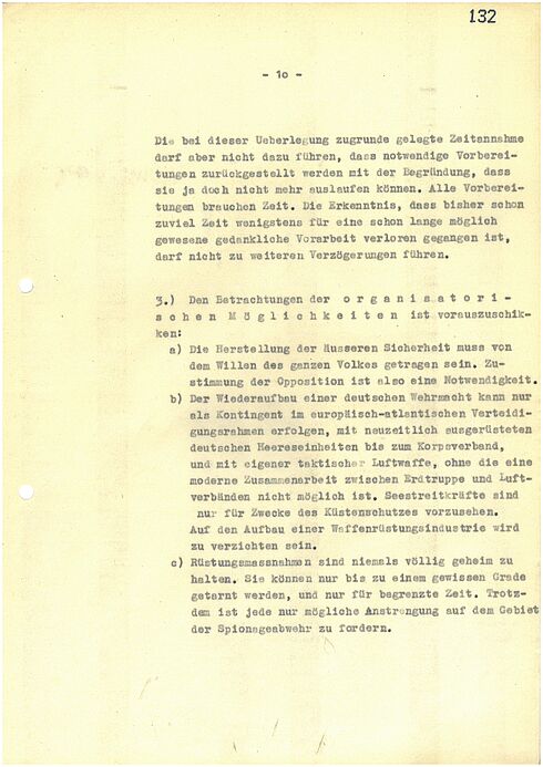 Maschinengeschriebenes Dokument