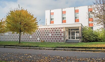 Ehemaliges Gebäude der Abt. KuSch auf dem früheren Gelände der BV Halle