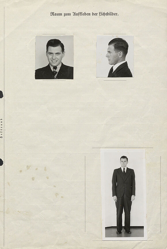 Porträtfoto, Profilfoto und Ganzkörperfoto von Josef Mengele