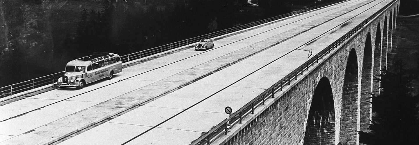 Reichsautobahn Berlin-Bayreuth.- Saalebrücke Rudolphstein bei Hirschberg&nbsp;(ca. 1938/1940)