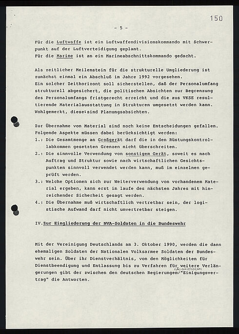 Maschinenschriftliches Dokument