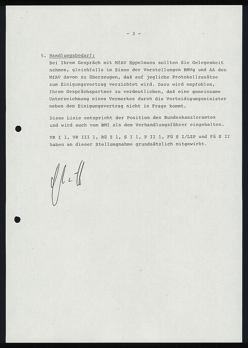 Maschinenschriftliches Dokument