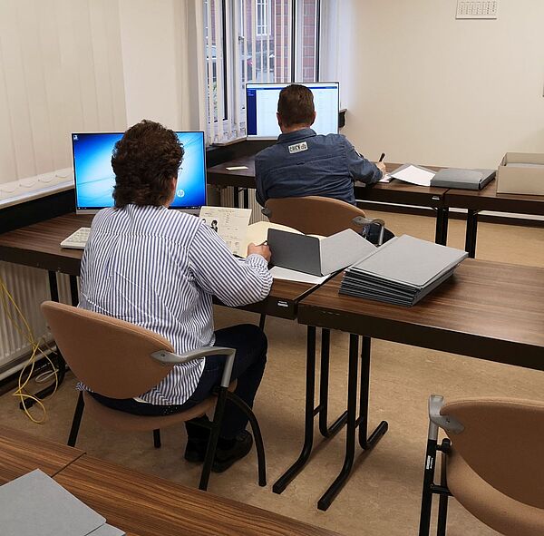 Blick in den Benutzersaal am Standort Berlin-Reinickendorf