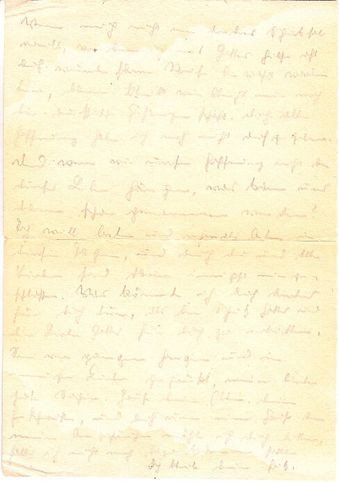 Fritz‘ Brief an Sophie vom 17.01.1943