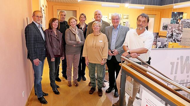 Mitglieder des Vorstandes: C. Rehm, I. Stamm, R. Wollenschneider, J. Benke, E.Thalhofer, H.-J. Dick, M. Schinke, G. Kaufmann, W. Hochbruck (v. l.) September 2022