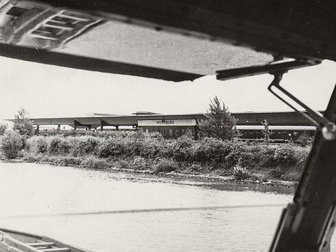 Foto des Staatssicherheitsdienstes der DDR vom Bahnhof Wolfsburg 1967