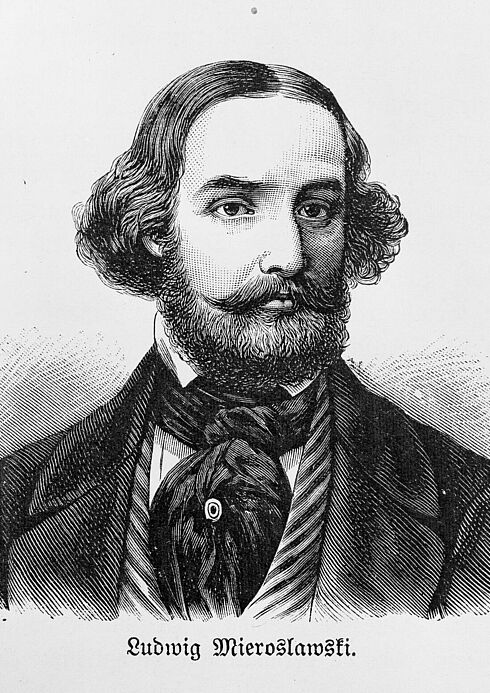 Ludwik Mieroslawski, polnischer Revolutionär und Befehlshaber der badischen Revolutionsarmee, 1849