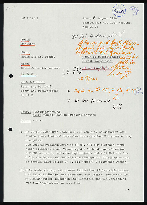 Maschinenschriftliches Dokument