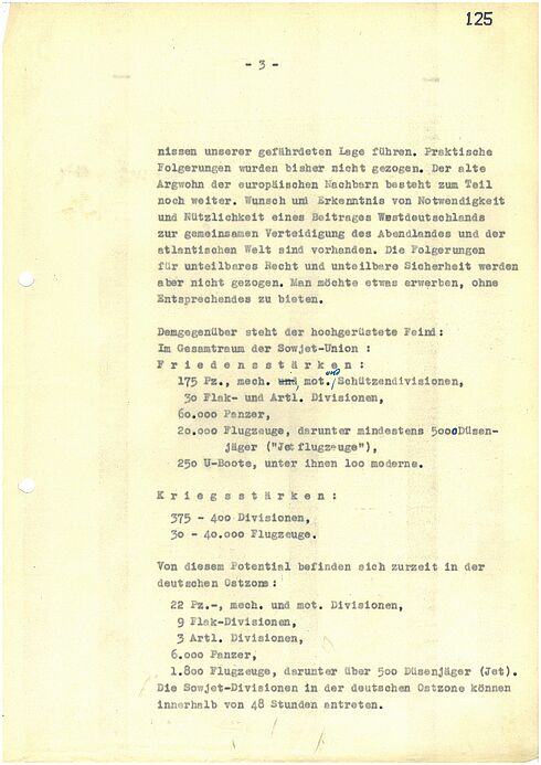 Maschinengeschriebenes Dokument