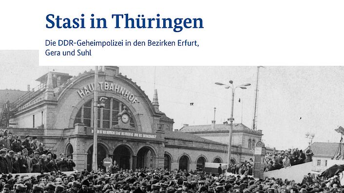 Cover der Länderstudie: Stasi in Thüringen