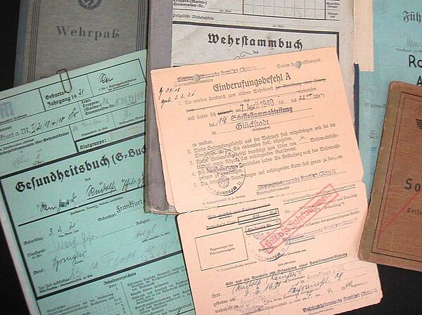 Bild von Personalunterlagen der Wehrmacht