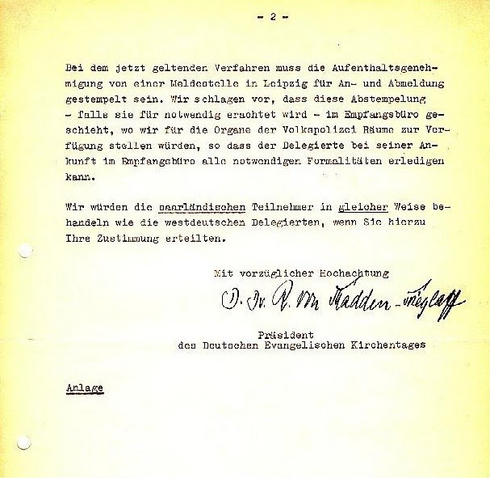 Aufenthaltsgenehmigung für westdeutsche Delegierte, 24. April 1954, Seite 2