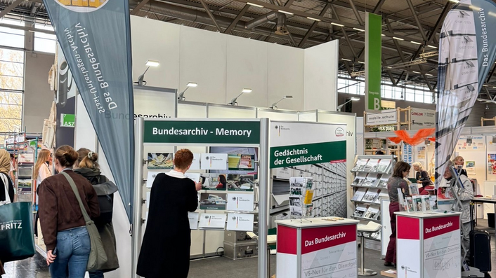 Der Stand des Bundesarchivs auf der Bildungsmesse „didacta“ 2026