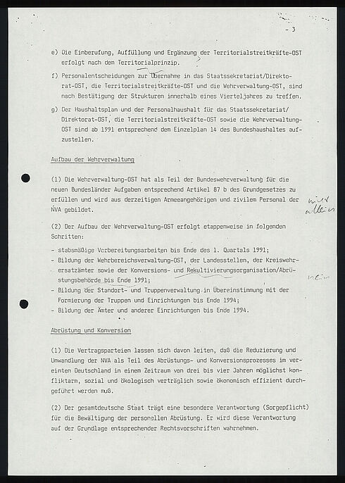 Maschinenschriftliches Dokument