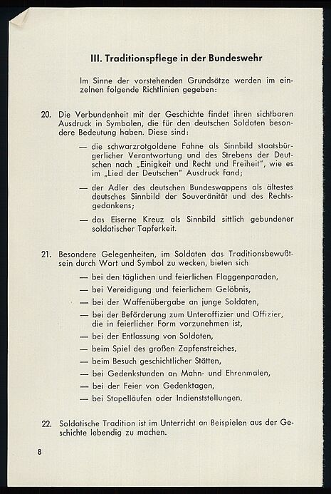 Maschinengeschriebenes Dokument