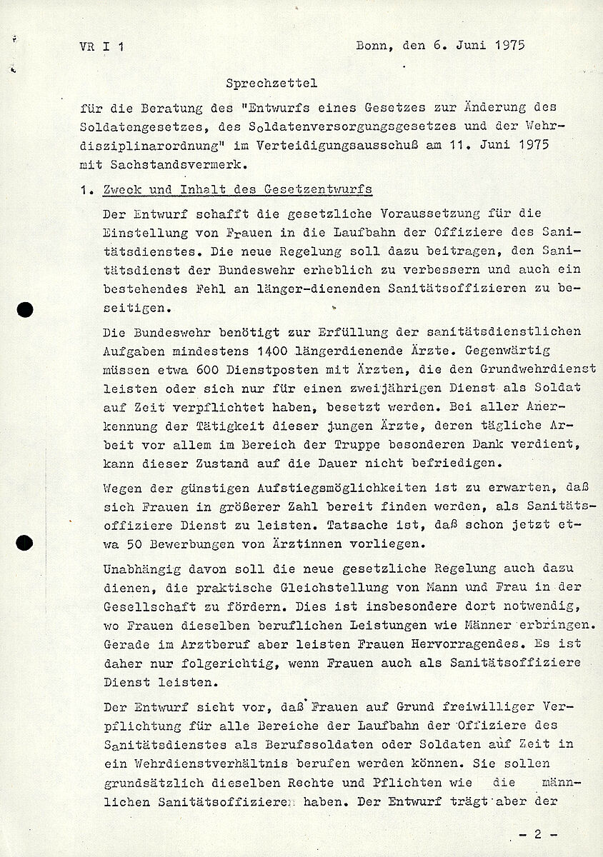 Die Öffnung der Bundeswehr für Frauen - Bundesarchiv