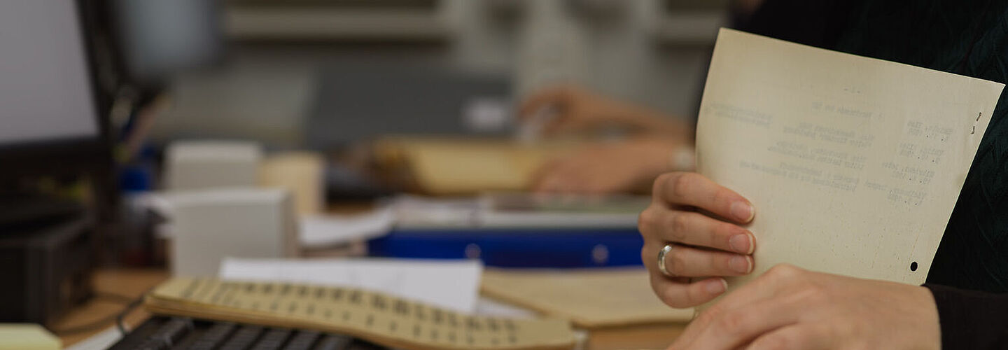 Research in the holdings of the Federal Archives