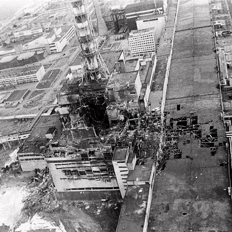 Picture-Alliance_65574264.tif An aerial view of the Chernobyl nucler power plant, the site of the world