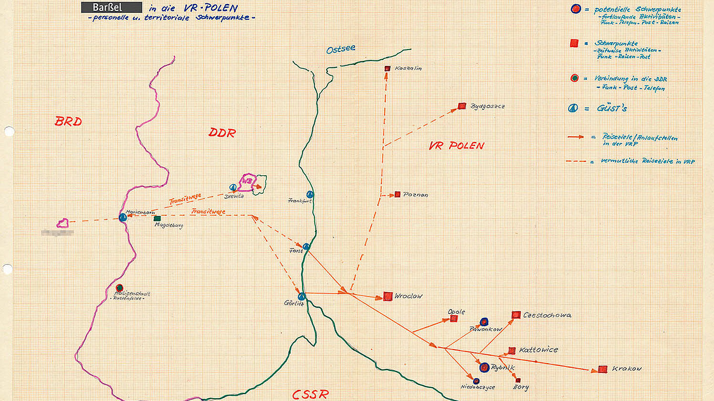 BArch_MfS_HA-III_Nr-15217_Bl-059_Karte_Funk.jpg Übersicht über die Verbindungen des Chmielus in die VR Polen, o.D.