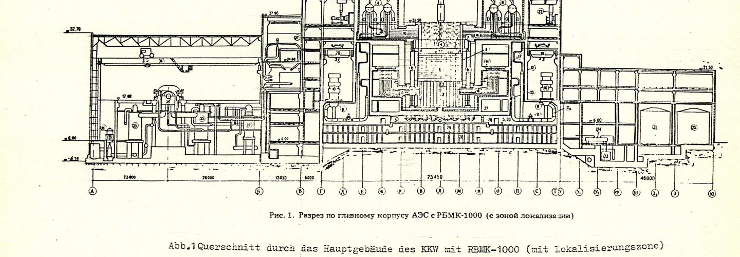       Querschnitt und technische Daten des havarierten Reaktors im Kernkraftwerk Tschernobyl Querschnitt und technische Daten des havarierten Reaktors im Kernkraftwerk Tschernobyl     Querschnitt und technische Daten des havarierten Reaktors im Kernkraftwerk Tschernobyl     Verstrahlte Milch      Wenige Tage später, am 3. Mai 1986, änderte sich die Einschätzung des SAAS. Zu diesem Zeitpunkt zeigten Messreihen erstmals, dass die radioaktive Belastung im Biozyklus anstieg. Kühe fraßen belastete Pflanzen, wodurch zunächst in der Milch erhöhte radioaktive Konzentrationen entstanden.      Diese Kontamination der Milch überstieg an einigen Messpunkten bereits deutlich die Richtwerte, unter denen ein Verzehr für Kleinkinder als unbedenklich galt. Nach wie vor sah das SAAS jedoch keinen Anlass, die Öffentlichkeit zu alarmieren.      Bericht über die Havarie im Kernkraftwerk Tschernobyl      Querschnitt und technische Daten des havarierten Reaktors im Kernkraftwerk Tschernobyl      Bericht zur radioaktiven Strahlenbelastung in der DDR nach dem Reaktorunglück in Tschernobyl      Übergabe von Materialien an den KGB wegen der Havarie in Tschernobyl      Gespräch der Energieminister der DDR und Sowjetunion über das Reaktorunglück von Tschernobyl      Maßnahmen zur Sicherung der Versorgung der Bevölkerung trotz radioaktiver Belastung      Schäden in der Produktion von Röntgenfilmen wegen des Reaktorunglückes in Tschernobyl      Ausbildung von MfS-Angehörigen für den atomaren Ernstfall      Information über zurückgewiesene Autos und Züge an der Grenze zur Bundesrepublik      Reaktionen der DDR-Bevölkerung auf die Havarie im Kernkraftwerk Tschernobyl      Stimmungen und Reaktionen auf die Havarie im Kernkraftwerk Tschernobyl      Bericht über die Beobachtung eines Rentners, dass der Verzehr von Salat und Milch abgelehnt wird      Gespräch mit dem Präsidenten des Staatlichen Amtes für Atomsicherheit und Strahlenschutz (SAAS)      Befehl zum Vorgehen gegen die Initiatoren des Appells "Tschernobyl wirkt überall"      "Tschernobyl wirkt überall!" - Appell von Mitgliedern der Friedens- und Umweltbewegung in der DDR      Aufnäher "Schlechte Aussichten für die Ostsee / KKW Nord"      Information des KGB über Aktivitäten der Umweltbewegung in der Umgebung von Kernkraftwerken      "Kernenergie für eine friedliche Zukunft"  Stasi Mediathek  Geschichten "Unter Kontrolle halten" Zur Suche 3 3      Zur Seite 1 wechseln      Zur Seite 1 wechseln     Zur Seite 2 wechseln      Zur Seite 2 wechseln     aktuelle Seite 3      aktuelle Seite 3  größerkleiner Info  Transkript  [Das Blatt zeigt eine Querschnittsskizze durch das Reaktorgebäude eines Reaktors desselben Typs wie in Tschernobyl.]  Abb.1 Querschnitt durch das Hauptgebäude des KKW mit RBMK-1000 (mit Lokalisierungszone)