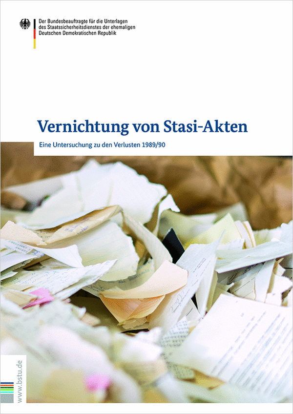 Cover - Vernichtung von Stasi-Akten