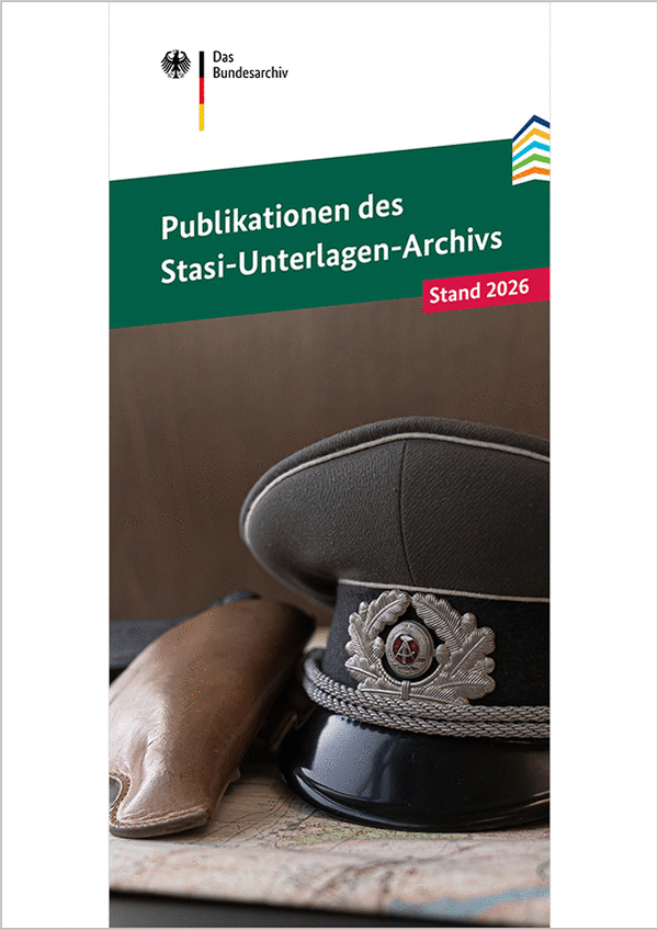 Cover der Broschüre 'Publikationen des Stasi-Unterlagen-Archivs'