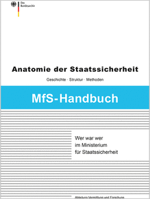 Cover: MfS-Handbuch - Wer war wer im Ministerium für Staatssicherheit