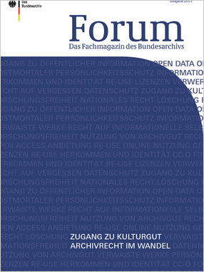 Cover des Fachmagazins „Forum“ (2013)