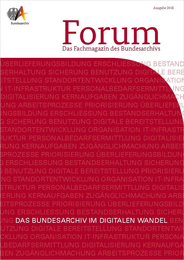 Cover des Fachmagazins „Forum“ (2018)