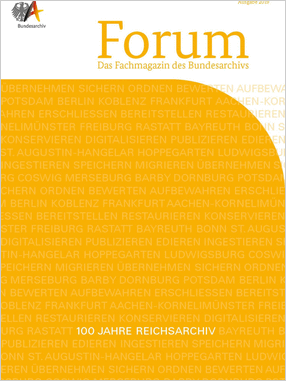 Cover des Fachmagazins „Forum“ (2019)
