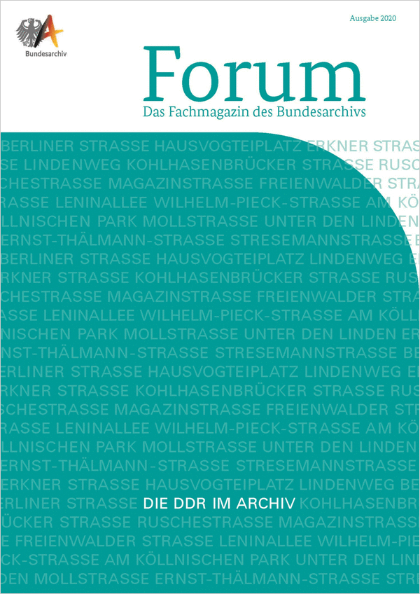 Cover des Fachmagazins „Forum' (2020)