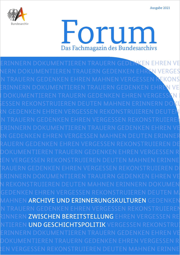 Cover des Fachmagazins „Forum“ (2021)