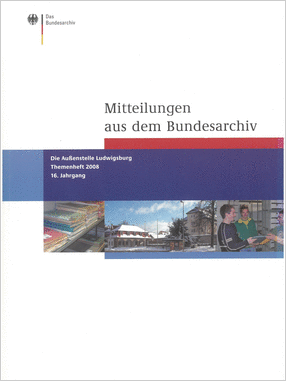 Cover der Mitteilungen aus dem Bundesarchiv (3/2008)