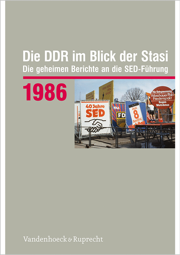 Cover der Publikation 'Die DDR im Blick der Stasi 1986'
